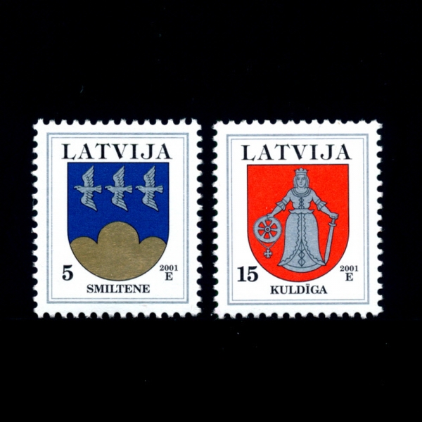LATVIA(Ʈ)-#525~6(2)-MUNICIPAL ARMS( ø Ʈ)-2001~06
