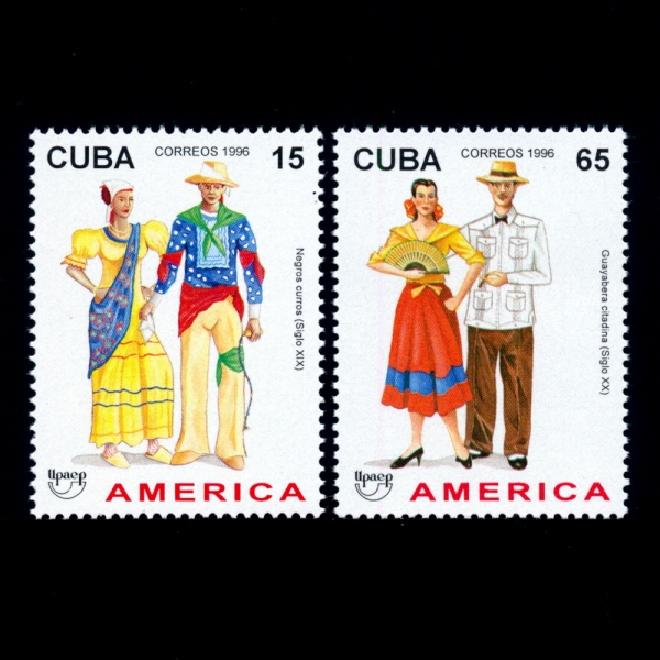 CUBA()-#3770~1(2)-TRADITIONAL COSTUMES( ǻ)-1996.10.12
