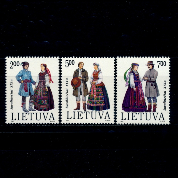 LITHUANIA(ƴϾ)-#434~6(3)-19TH CENT. COSTUME(19 ǻ)-1992.10.18