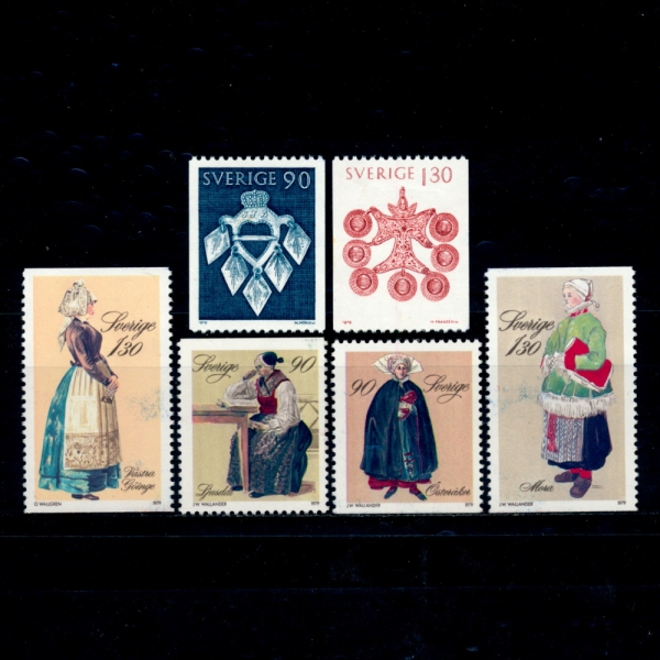 SWEDEN()-#1304~9(6)-COSTUMES AND JEWERLY(ǻ,)-1979.11.15