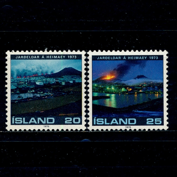 ICELAND(̽)-#476~7(2)-VOLCANIC ERUPTION, HEIMAEY AND NIGHT VIEW(ȭ )-1975.1.23