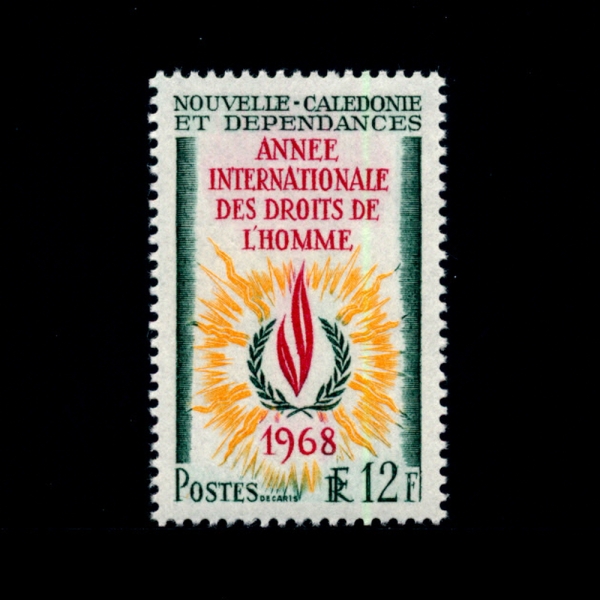 NEW CALEDONIA(ĮϾ)-#369-12f-HUMAN RIGHTS FLAME(α Ҳ)-1968.8.10