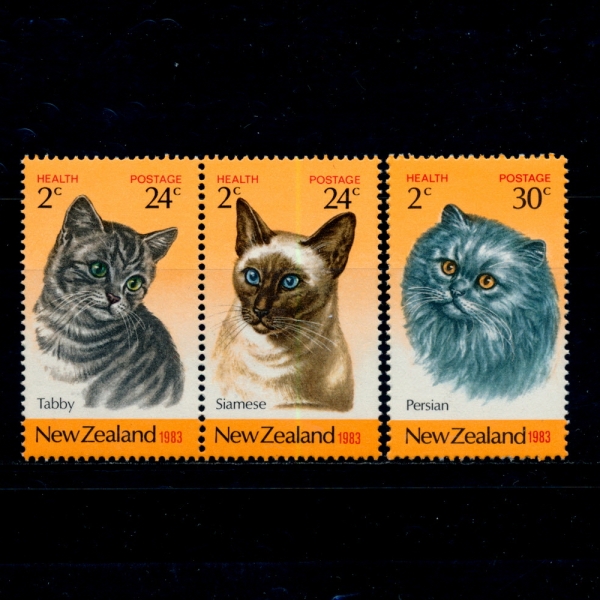 NEW ZEALAND()-#B115~7(3)-CATS()-1983.8.3