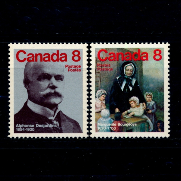 CANADA(ĳ)-#660~1(2)-MARGUERITE BOURGEOYS AND ALPHONSE DESJARDINS(ŸƮ θ־, ڸ)-1975.5.30