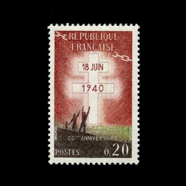FRANCE()-#967-20c-LORRAINE CROSS(η ڰ)-1960.6.18