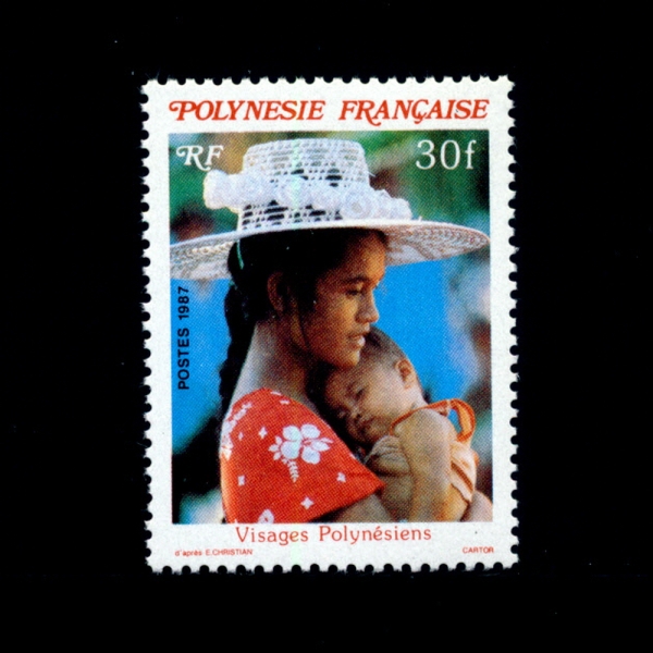 FRENCH POLYNESIA( ׽þ)-#453-30f-MOTHER AND CHILD()-1987.1.21