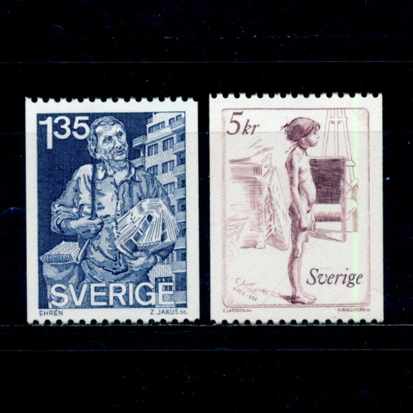 SWEDEN()-#1399~400(2)-SVENOLOV EHREN AND CARL LARSSON( ,Į 󸣼)-1982.2.16