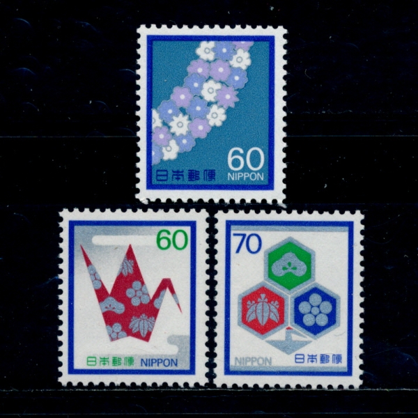 JAPAN(Ϻ)-#1505~7(3)-GREETING AND CONDOLENCE CARDS(  ֵ ī)-1982.8.23