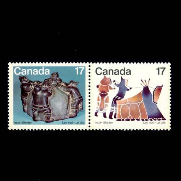 CANADA(ĳ)-#835~6(2)-WORKS BY ESKIMO ARTISTS(Ű )-1979.9.13