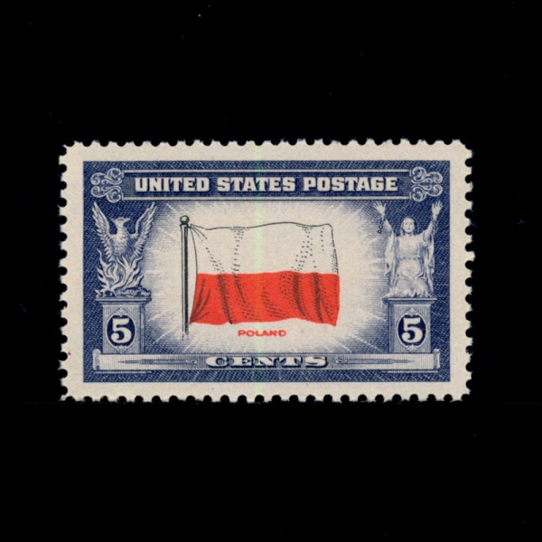 UNITED STATES(̱)-#909-5C-FLAG OF POLAND( )-1943