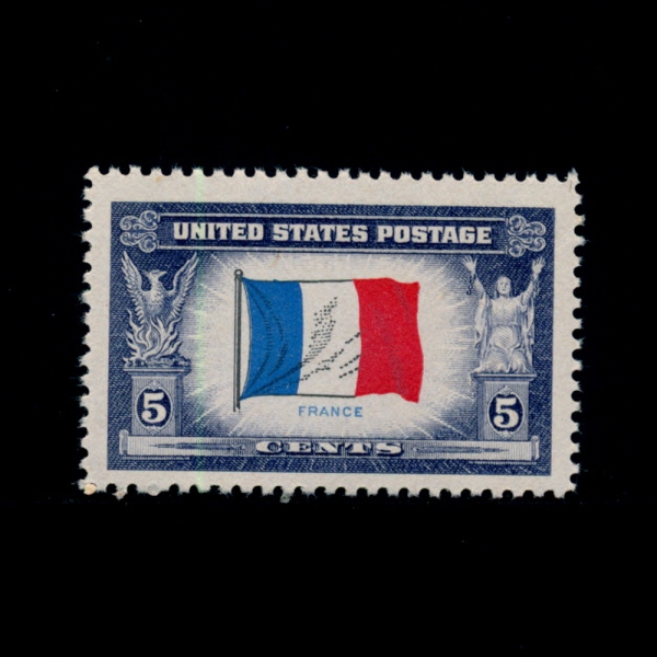 UNITED STATES(̱)-#915-5C-FLAG OF FRANCE( )-1943