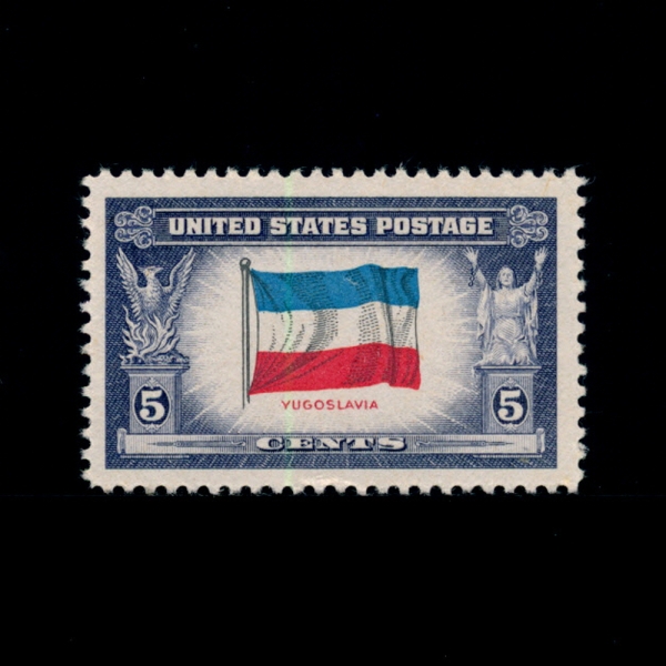 UNITED STATES(̱)-#917-5C-FLAG OF YUGOSLAVIA(κ )-1943