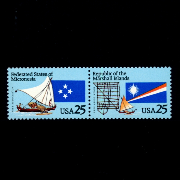 UNITED STATES(̱)-#2506~7(2)-MICRONESIA & MARSHALL ISLANDS(ũγ׽þ &  )-1990.9.28