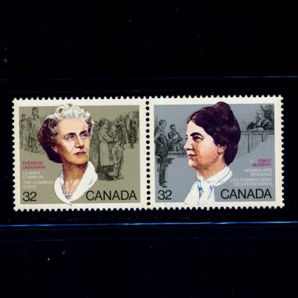 CANADA(ĳ)-#1047~8(2)-THERESE CASGRAIN AND EMILY MURPHY(׷ ī׷,и )-1985.4.17