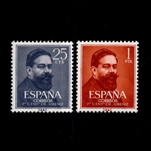 SPAIN()-#963~4(2)-ISSAC ALBENIZ( ˺)-1960.11.7
