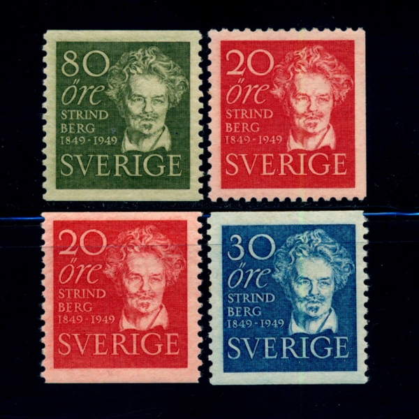 SWEDEN()-#404~7(4)-AUGUST STRINDBERG(ƿ챸Ʈ Ʈ庣)-1949.1.22
