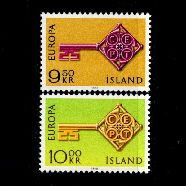 ICELAND(̽)-#395~6(2)-EUROPA()-1968.4.29