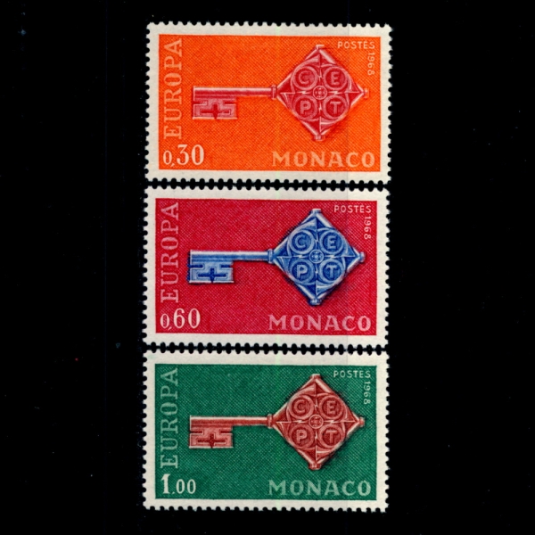 MONACO()-#689~91(3)-EUROPA()-1968.4.29