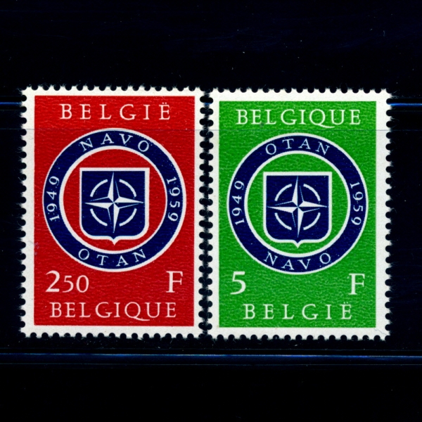 BELGIUM(⿡)-#531~2(2)-10TH ANNIV. OF NATO( 10ֳ)-1959.4.3