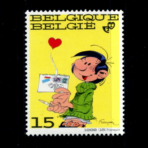 BELGIUM(⿡)-#1468-15f-GASTON LAGAFFE, BY ANDRE FRANQUIN(,ӵ巹 )-1992.10.12