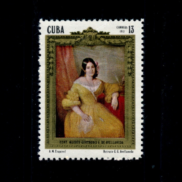 CUBA()-#1772-13c-PORTRAIT BY A. M. ESQUIVEL(Ű Ʈ  ʻȭ)-1973.2.10