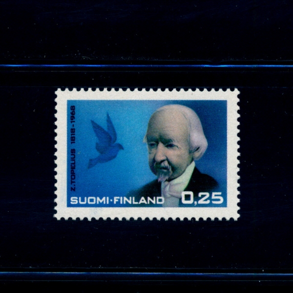 FINLAND(ɶ)-#453-25p-ZACHRIS TOPELIUS AND BLUE BIRD(ũ 縮콺,Ķ)-1968.1.14 