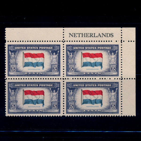 UNITED STATES(̱)-4 -#913-5C-FLAG OF NETHERLANDS(״ )-1943