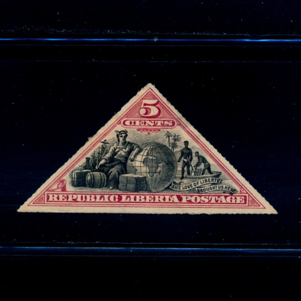 LIBERIA(̺)-#53-5c-\"COMMERCE\", GLOBE AND KRUMEN(ŷ,,ũ)-1894