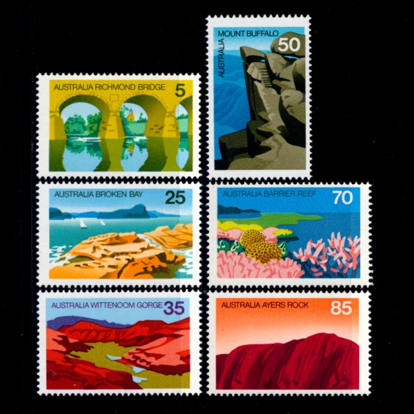 AUSTRALIA(Ʈϸ)-#641~6(6)-MOUNTAINS()-1976.8.25