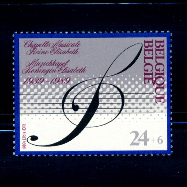 BELGIUM(⿡)-#B1088-24+6f-QUEEN ELIZABETH CHAPELLE MUSICALE, 50TH ANNIV.( ں  )-1989.11.6
