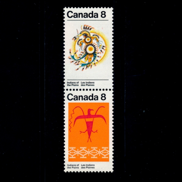 CANADA(ĳ)-#564~5(2)-PLAINS INDIANS OF CANADA( ε)-1972