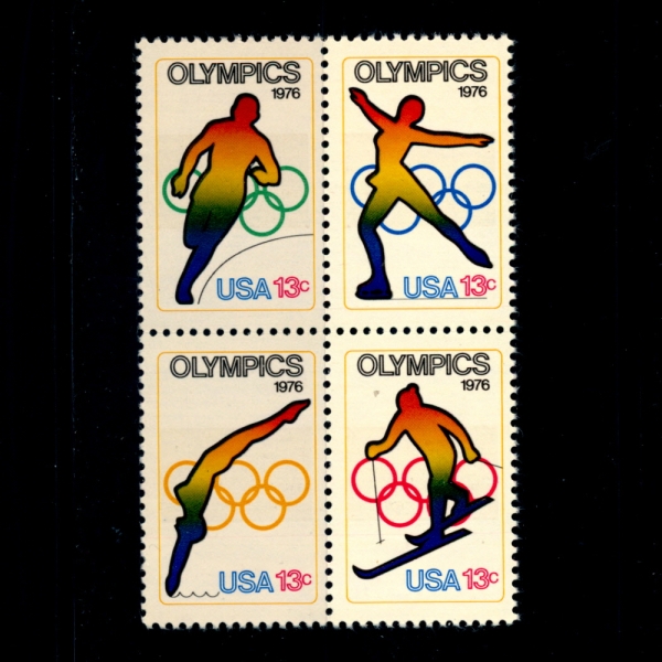 UNITED STATES(̱)-#1695~8(4)-12TH WINTER OLYMPIC GAMES, INNSBRUCK, AUSTRIA, FEB. 4-15(12ȸ νθũ ø 1976)-1976.7.16