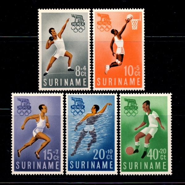 SURINAM()-#B75~9(5)-17TH SUMMER OLYMPIC GAMES, ROME. 1960(17ȸ θ ϰ ø 1960)-1960.8.10