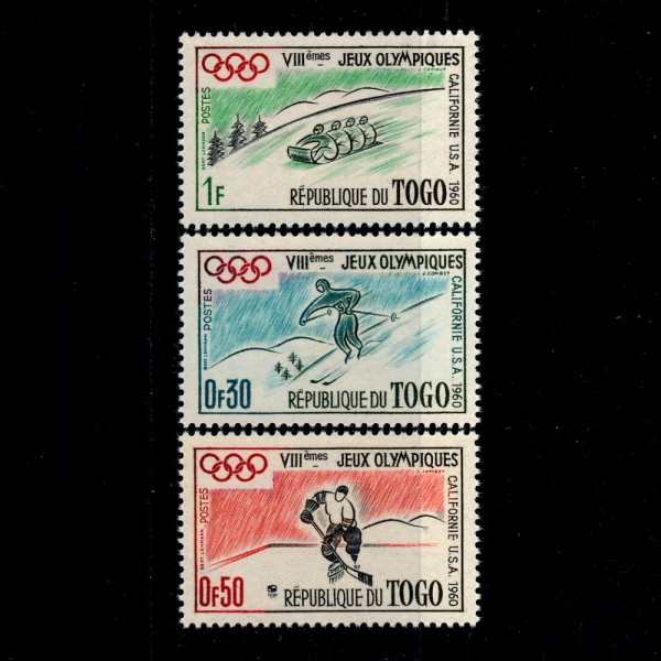 TOGO()-#369~71(3)-8TH WINTER OLYMPIC GAMES, SQUAW VALLEY,CALIF. AND 17TH OLYMPIC GAMES, ROME. 1960(8ȸ  븮  ø 1960,17ȸ θ ϰ ø 1960)-1960