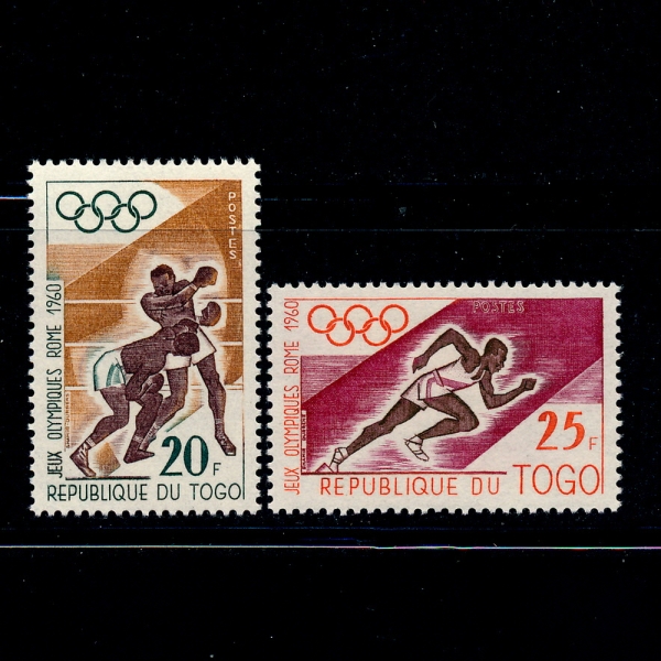 TOGO()-#374~5(2)-8TH WINTER OLYMPIC GAMES, SQUAW VALLEY,CALIF. AND 17TH OLYMPIC GAMES, ROME. 1960(8ȸ  븮  ø 1960,17ȸ θ ϰ ø 1960)-1960