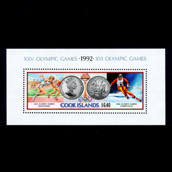 COOK ISLANDS( )-SOUVENIR SHEET-#1047-1992 OLYMPICS(1992 ٸγ ø)-1991.2.12