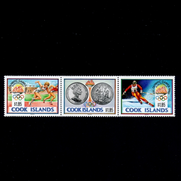 COOK ISLANDS( )-#1039a~c(3)-1992 OLYMPICS(1992 ٸγ ø)-1990.6.15